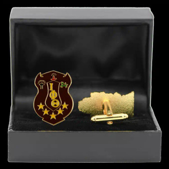 Deference Clothing® 63 G545cl-ipt-IPT Shield Cuff Links W/Box- 1″