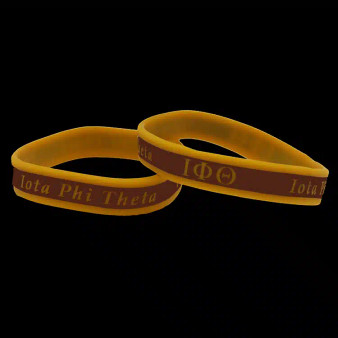 Deference Clothing® 63 G2228-IOTA PHI THETA-IPT Silicone Bracelet