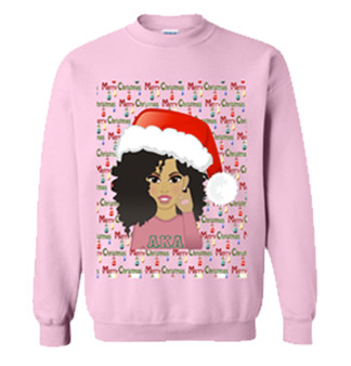 Deference Clothing® compatible with Alpha Kappa Alpha Clothing® Chapter 40 Ugly X-Mas Sweatshirt