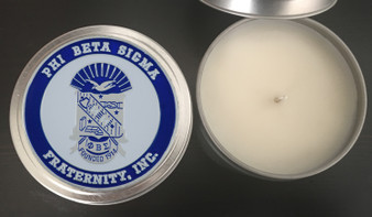Deference Clothing® compatible with Phi Beta Sigma Clothing® Chapter 61 Candle in Tin