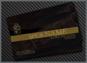 Deference Clothing® compatible with Alpha Phi Alpha Clothing® Chapter 73 Business Card 101
