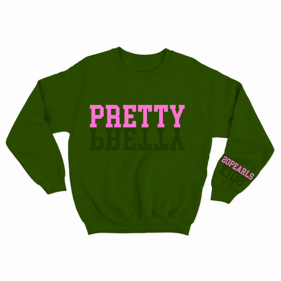 Deference Clothing® 08 Pretty One Phrase Crewneck