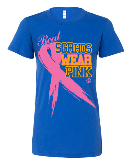 Deference Clothing® compatible with Sigma Gamma Rho Clothing® Chapter 34 Wears Pink-Breast Cancer T-Shirt