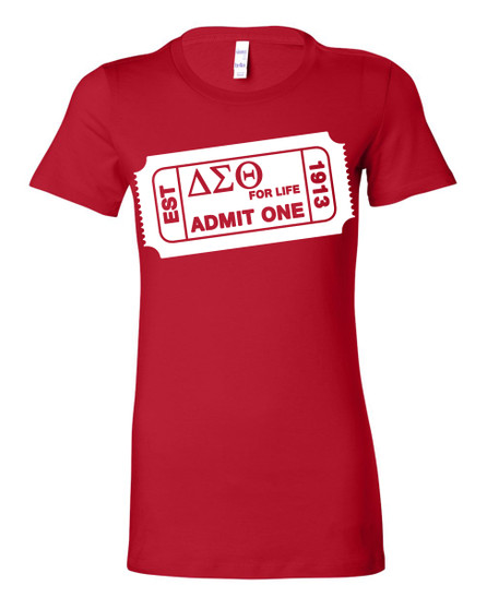 Deference Clothing® compatible with Delta Sigma Theta Clothing® Chapter 43 Admit One