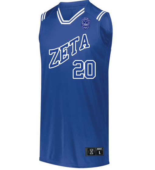 Deference Clothing® compatible with Zeta Phi Beta Clothing® Chapter 56 Retro Basketball Jersey