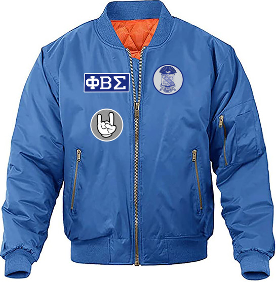 Deference Clothing® compatible with Phi Beta Sigma Clothing® Chapter 59 Bomber Jacket Patches