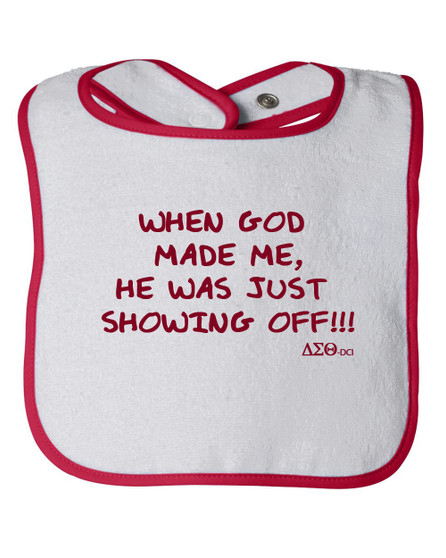 Deference Clothing® compatible with Delta Sigma Theta Clothing® Chapter 60 Baby Bib Show