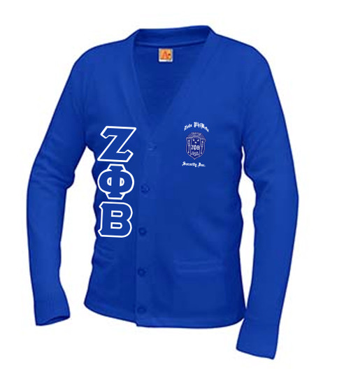 Deference Clothing® compatible with Zeta Phi Beta Clothing® Chapter 62 Aplus Cardigan