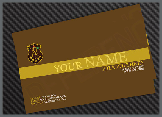 Deference Clothing® compatible with Iota Phi Theta Clothing® Chapter 73 Business Card 101