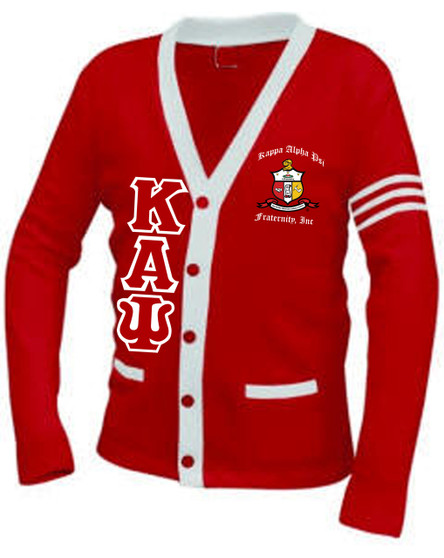 Deference Clothing® compatible with Kappa Alpha Psi Clothing® Chapter 75 Fully Customized Varsity Cardigan