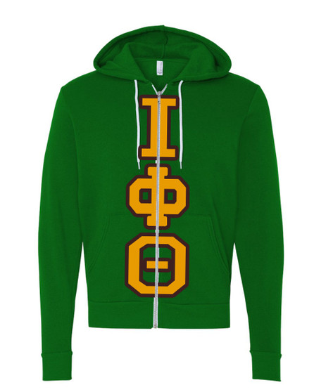 Deference Clothing® compatible with Iota Phi Theta Clothing® Chapter 77 Fully Customized Mega Varsity Zip Up Hoodie