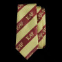 G2312-KAPPA ALPHA PSI IMITATION SILK NEXK TIE-CRIMSON AND CREAM 750