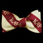 G2302 KAPPA ALPHA PSI IMITATION SILK BOW TIE AND HANDKERCHIEF SET RED_WHITE 852