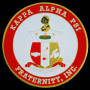 G1345- KAPPA ALPHA PSI 2 3_4 STAMPED CREST CAR EMBLEM 275