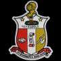 G1430-KAPPA ALPHA PSI Chenille Shield 10 1_2” Emblem w_ Heat Seal Backing 1350