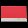 G457-KAPPA ALPHA PSI LASER ENGRAVED BUSINESS CARD HOLDER STAINLESS STEEL WITH RED LEATHER 450