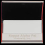 G457-2-KAPPA ALPHA PSI LASER ENGRAVED BUSINESS CARD HOLDER STAINLESS STEEL WITH RED LEATHER 450