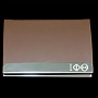 Deference Clothing® 63 G557-IPT Laser Engraved Business Card Holder – Stainless Steel With Brown Leather