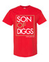 Red Kappa Alpha Psi Son of Diggs T-shirt with crimson and cream fraternity graphic by Deference Clothing