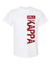 White Kappa Alpha Psi 1911 Year Hollister T-shirt with distressed crimson vertical KAPPA graphic