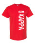 Red Kappa Alpha Psi 1911 Year Hollister T-shirt with distressed crimson vertical KAPPA graphic