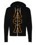 Deference Clothing® 06 Clothing® Chapter 77 Fully Customized Mega Varsity Sewn On Zip Up Hoodie