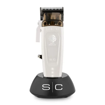 Stylecraft Saber 2 Professional Hair Clipper SC619W in White – EON Digital Brushless Motor and DLC Echo Blade