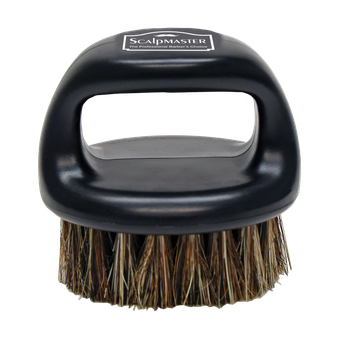 Scalpmaster SC-9048 Boar Bristle Barber Knuckle Brush – ergonomic loop handle for clipper cleaning and styling at Weiss Barber Supply.