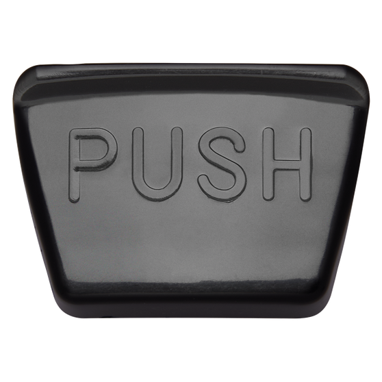 Scalpmaster Lather-M Lather Button replacement – black "PUSH" button for Lather Time Professional hot lather machine at Weiss Barber Supply