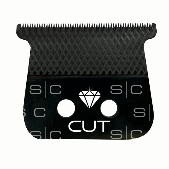 StyleCraft SC541B Diamond Cut wide fixed Black DLC trimmer blade