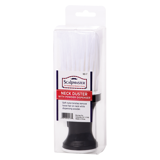 Scalpmaster Neck Duster with Powder Dispenser White