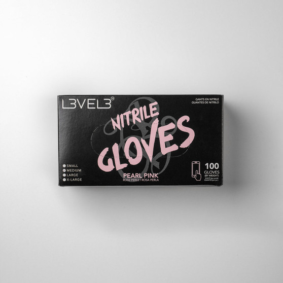 L3VEL3 Nitrile Gloves - Pearl Pink