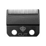 Diamond Cut Black DLC Fixed Wide Blade – efficient hair feeding and blending for professional cuts