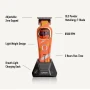 SUPRENT Sandstorm HC586OX trimmer showing 8500 RPM, DLC T-blade, and zero-gap