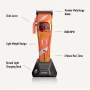 SUPRENT Sandstorm HC586OX clipper highlighting powder metallurgy blade and 3-hour runtime