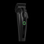 Cocco Veloce Lite clipper Black/Black Stripe standing three-quarter view with green power ring