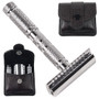 Parker 4-Piece Travel Safety Razor w/ Leather Case