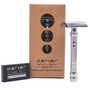 Parker 24C Open Comb Safety Razor with original packaging – premium chrome wet shave razor at Weiss Barber Supply