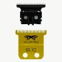 StyleCraft SC523GB replacement blade set – Black DLC “The One” deep tooth cutter on top and Gold Titanium X-Pro Precision fixed blade below