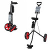 Ram Golf 2 Wheel Folding Steel Pull Cart w/ Water Bottle, Scorecard Holder Ram Golf 2 Wheel Folding Steel Pull Cart w/ Water Bottle, Scorecard Holder
