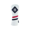 Ram Golf Premium Vintage Style PU Leather Headcovers, Retro White, Hybrid Ram Golf Premium Vintage Style PU Leather Headcovers, Retro White, Hybrid