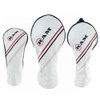 Ram FX Golf Club Headcovers For Driver, Woods and Hybrid, White (1-3-X)
