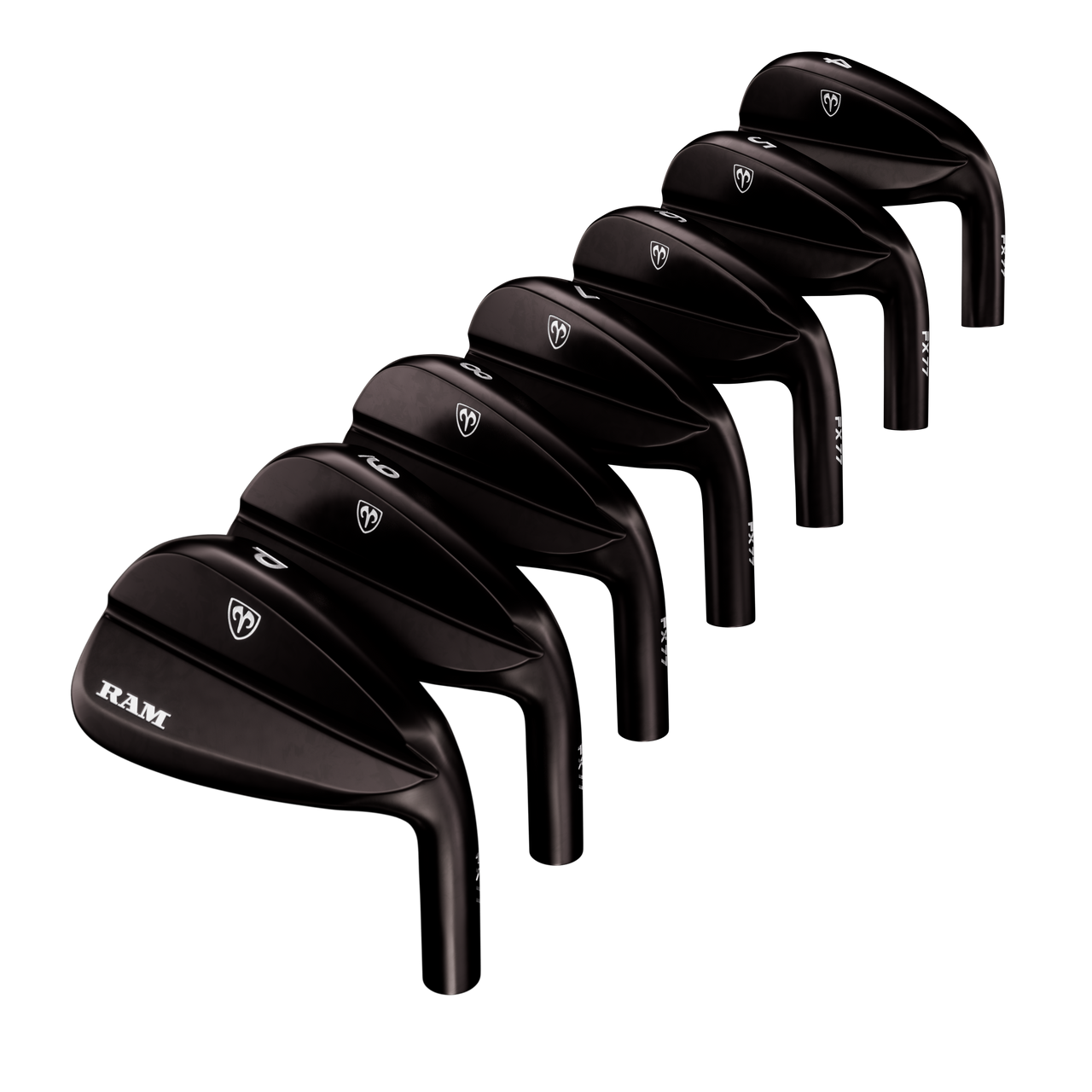 Ram Golf FX77 Stainless Steel Players Distance Black Iron Set