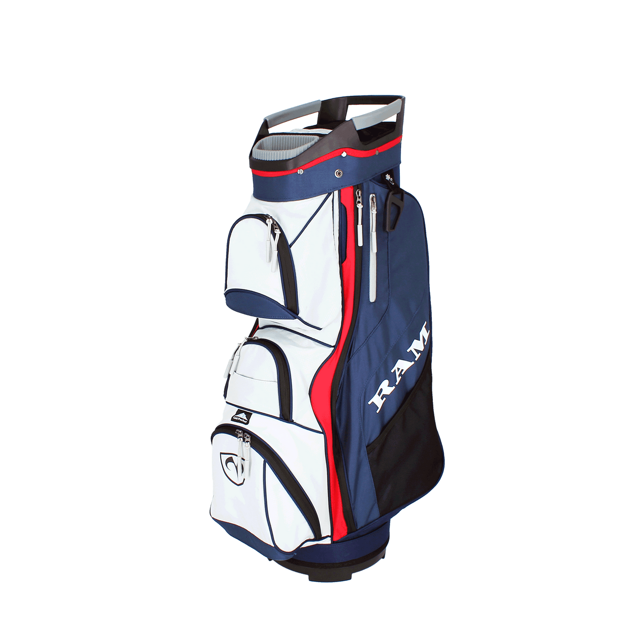 Ram Golf Deluxe Cart Bag with 14 Full Length Dividers and Putter