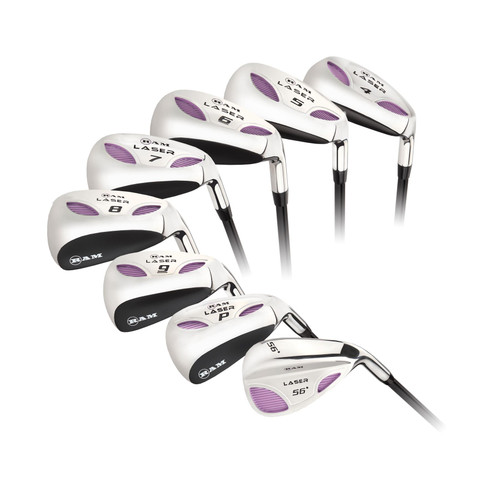Ram Golf Laser Petite Graphite Hybrid Irons Set 4-SW (8 Club) -Ladies Right Hand
