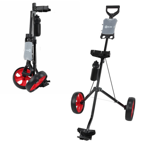 Ram Golf 2 Wheel Folding Steel Pull Cart w/ Water Bottle, Scorecard Holder Ram Golf 2 Wheel Folding Steel Pull Cart w/ Water Bottle, Scorecard Holder