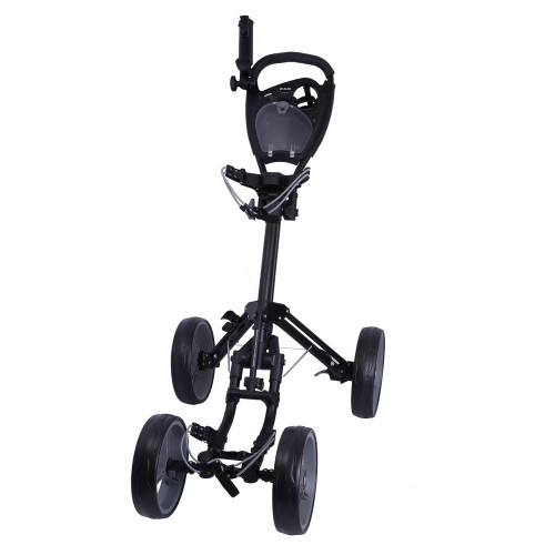 Ram Golf Deluxe FX 4 Wheel Golf Cart Black/Silver Ram Golf Deluxe FX 4 Wheel Golf Cart Black/Silver