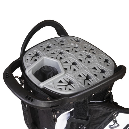 Ram Golf FX-LOCK Stand Bag with 14-Way Silent Lock-In Divider Top, 8 Pockets, Dual Strap, EVA Hip Pad & Auto-Deploy Stand — Lightweight 7.4 lb Carry Bag for Men & Women