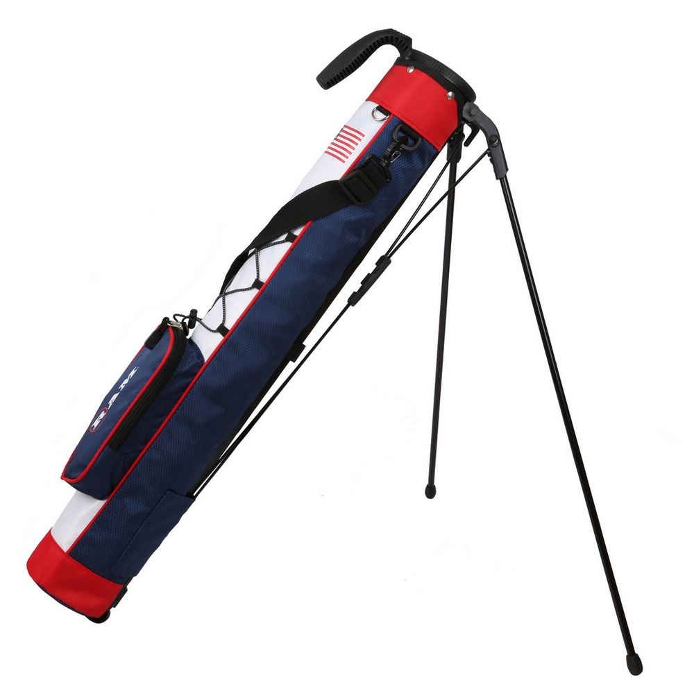 Ram Golf Pitch and Putt Lightweight Golf Carry Bag with Stand USA Flag