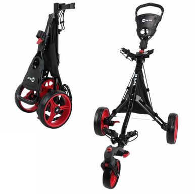 Ram Golf Push / Pull 3-Wheel Golf Cart with 360 Rotating Front Wheel